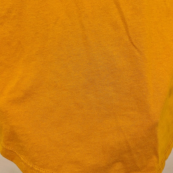 Harry Potter Hufflepuff Graphic Tee Long Sleeve Golden T Shirt - Picture 7 of 7